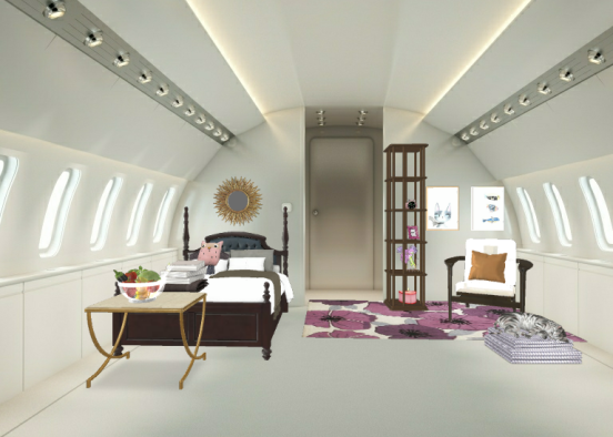 Airplane bedroom Design Rendering