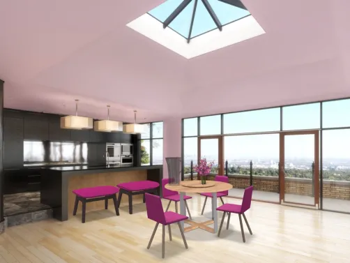 pink kitchen