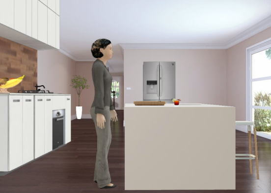 Morning in the kitchen  Design Rendering