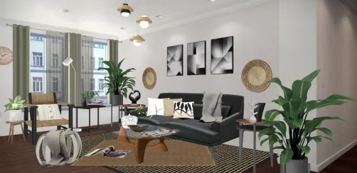 Urban Modern Style Living room.