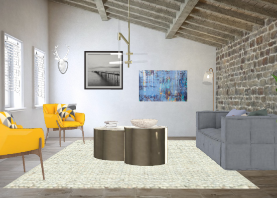 Connie's new livingroom  Design Rendering