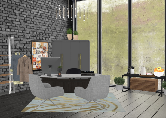 Hello welcome to my office  Design Rendering