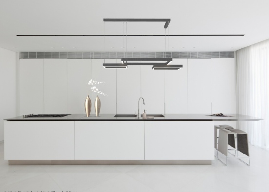 Simple Kitchen Design Rendering