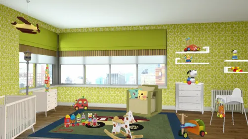 Habitación de bebé.... Verde Manzana !!
