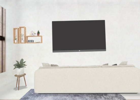 Modern apartment living room Design Rendering