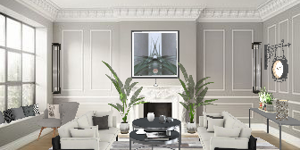 Beautiful Formal Living Room Design Rendering