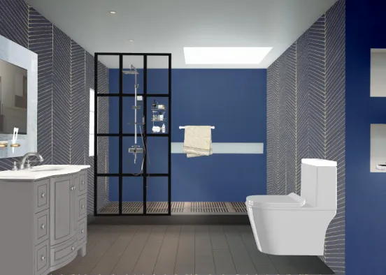 Its a basic bathroom Design Rendering