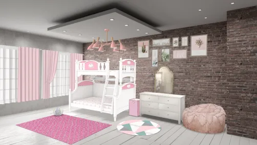 Pink bed room
