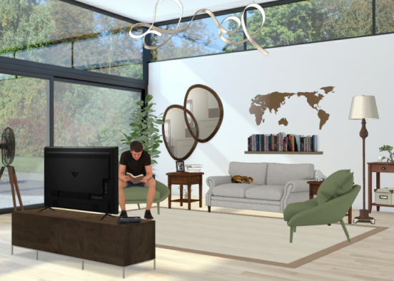 Livingroom(verde) Design Rendering