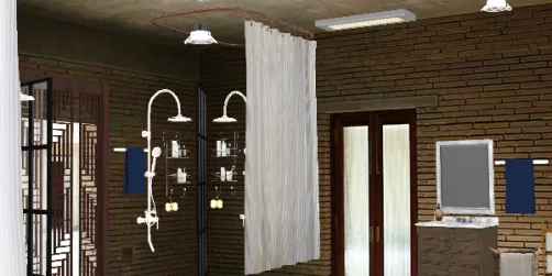Shower Room in a country club. 