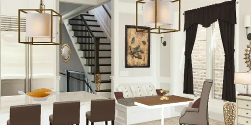 Small eat in kitchen nook.