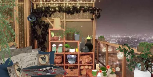 High-rise Balcony Sitting. 