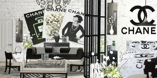Fashionista apartment. She loved Chanel, Dior, Fendi