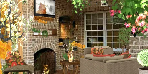 Tranquility. Outdoor Quiet Corner