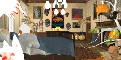 Spooky old bedroom