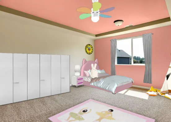 Bedroom for kid Design Rendering