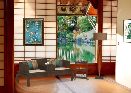 # Chinese sunroom Design Rendering