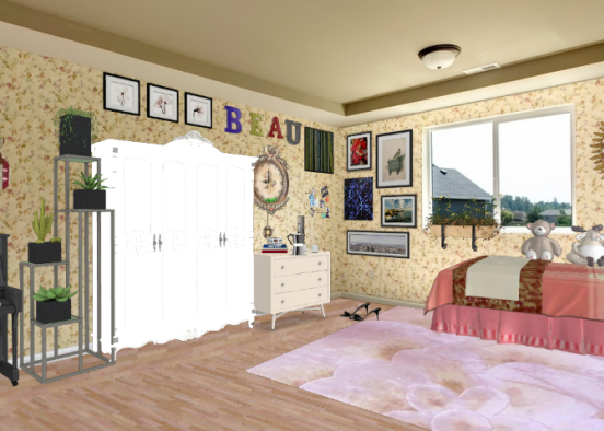 Beau's room Design Rendering