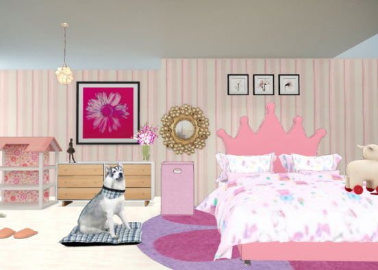 Kelly's daughter, Lily's room Design Rendering