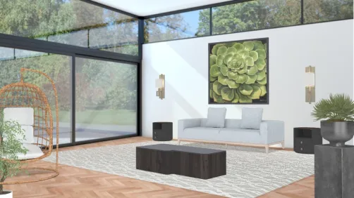 modern minimalistic living roo