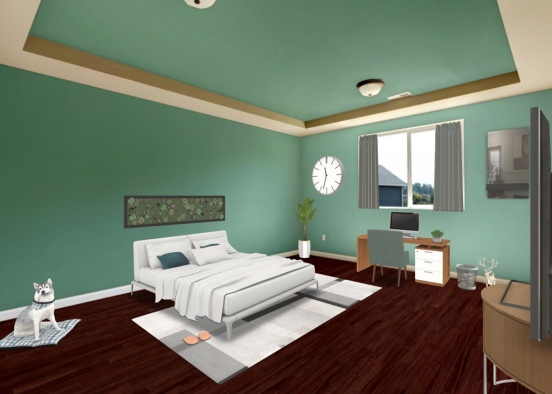 The Green Bedroom Design Rendering
