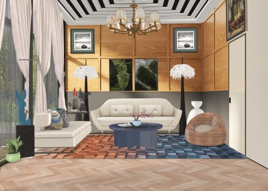 living room ❤️❤️ Design Rendering