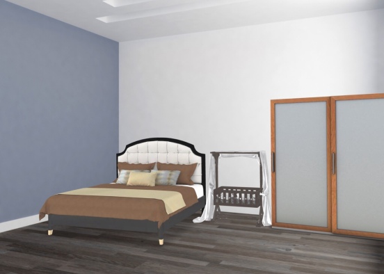 parents and baby room  Design Rendering