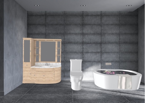 Makena’s bathroom  Design Rendering