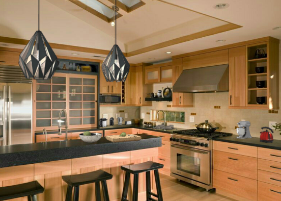 Rustic kitchen Design Rendering
