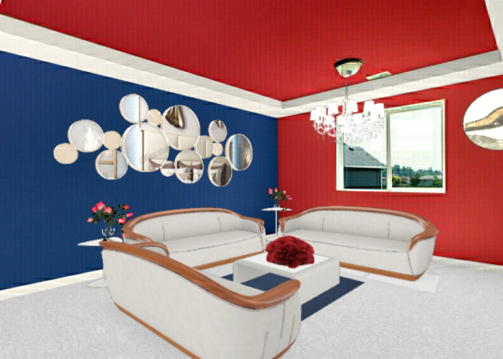 Living room 😍 Design Rendering