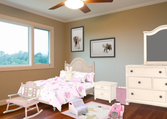 Messy Toddler’s Room  Design Rendering