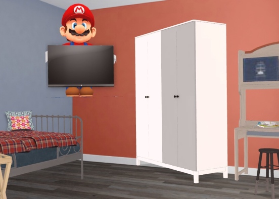 Mario! Boy bedroom! Design Rendering