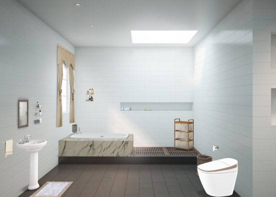 classic bathroom  Design Rendering