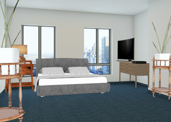 El dormitorio del hotel Design Rendering