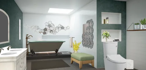 Baño verde