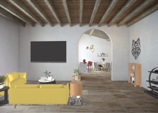 cozy living room!  Design Rendering