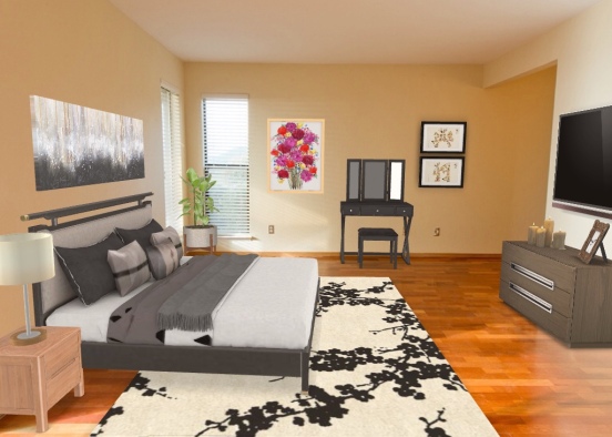 cozy bedroom! Design Rendering