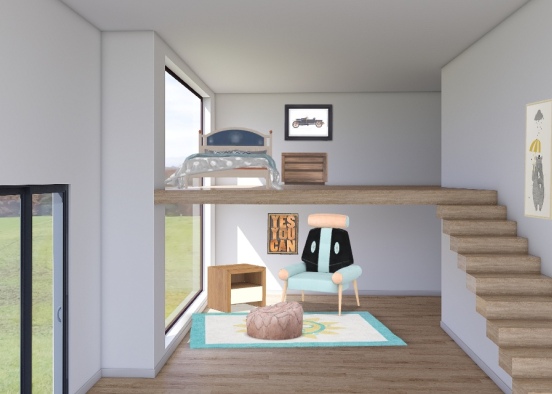 loft room Design Rendering