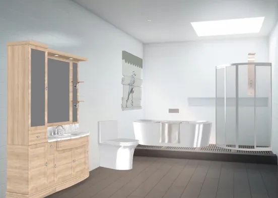 Dream master bathroom  Design Rendering