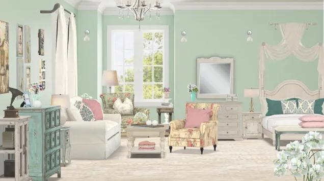 Shabby Chic in mint 