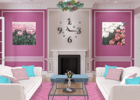 Tulip lounge Design Rendering
