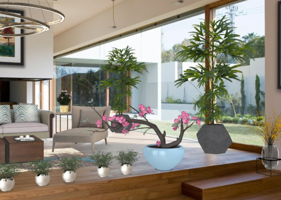 Living area Design Rendering