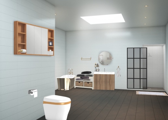 beauty bathroom Design Rendering