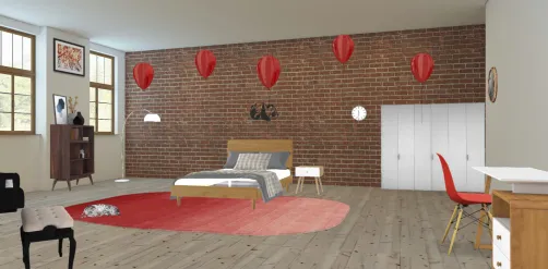 Chambre rouge 