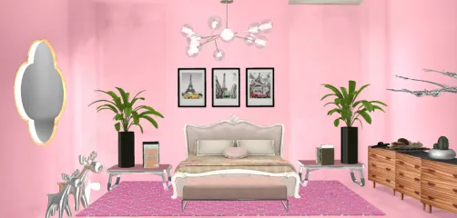Pink Relaxing Bedroom