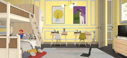 stanza dei bimbi di casa a Parigi 