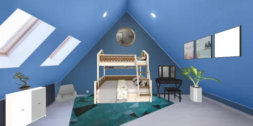 Chambre bleu