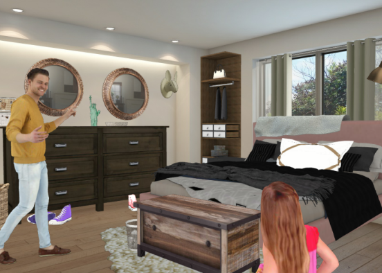 Couples bedroom  Design Rendering