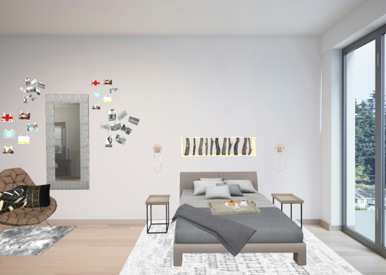 Bedroom with memories  Design Rendering