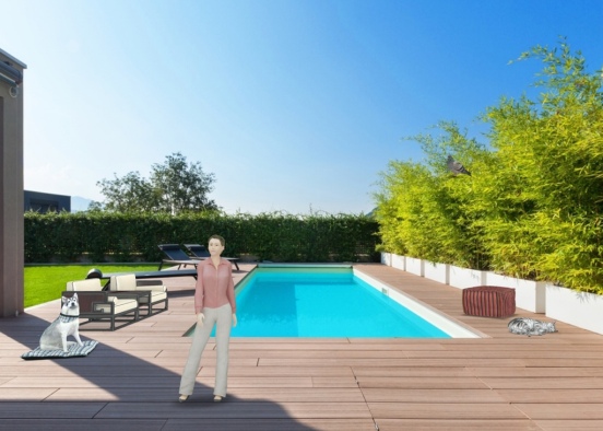 piscine de luxe ( pas vraiment 😂😂 ) Design Rendering